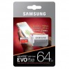 Gambar produk Samsung MicroSDXC EVO Plus Class 10 UHS-1 (100MB/s) 64GB with SD Adapter - MB-MC64GA