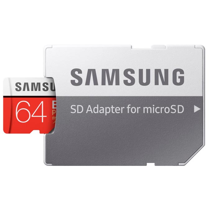 Gambar produk Samsung MicroSDXC EVO Plus Class 10 UHS-1 (100MB/s) 64GB with SD Adapter - MB-MC64GA