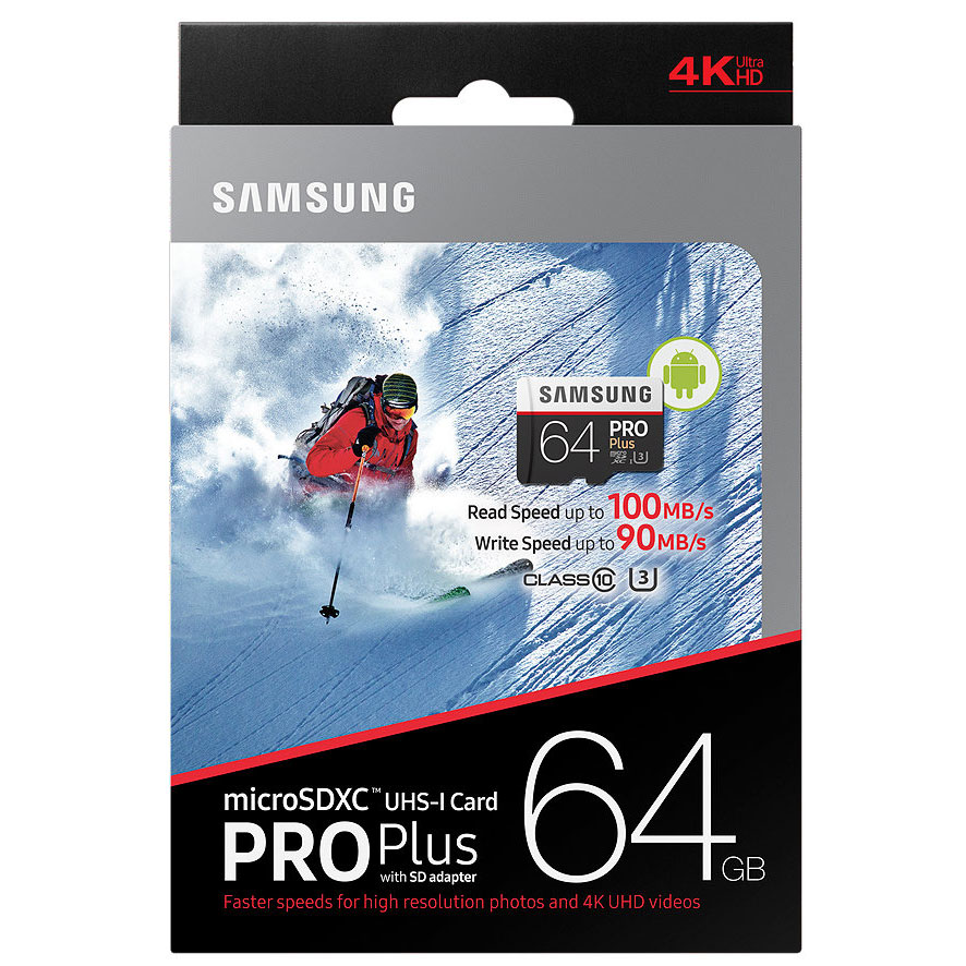 samsung microsdxc pro plus uhs 1 100mb s 64gb with sd samsung microsdxc pro plus uhs 1 100mb s 64gb with sd