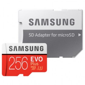 Samsung MicroSDXC EVO Plus Class 10 UHS-1 U3 (100MB/s) 256GB with SD Adapter - MB-MC256GA - 4