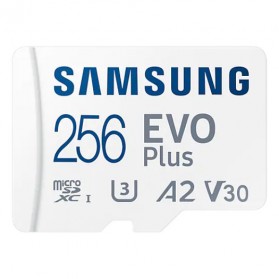 Micro SD Card - Samsung MicroSDXC EVO Plus U3 V30 A2 (130MB/s) 256GB with Adapter - MB-MC256KA APC