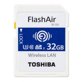Toshiba Flash Air Wireless SD Card Class 10 32GB - CW-4 Cl10 - White - 1