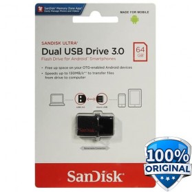 Sandisk Ultra Dual OTG USB Flash Drive USB 3.0 64GB - SDDD2-064G