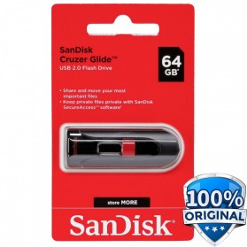 Sandisk Cruzer Glide USB Flash Drive SDCZ60-064G - 64GB - Black