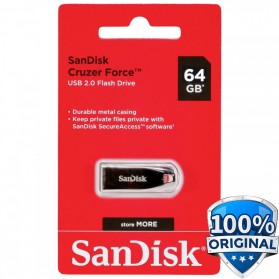 Sandisk Cruzer Force USB Flash Drive SDCZ71-064G - 64GB - Black