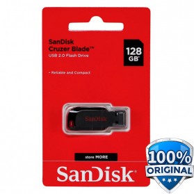Laptop / Notebook - SanDisk Cruzer Blade USB Flash Drive 128GB (SDCZ50-128G)