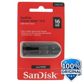 Sandisk Cruzer Glide USB 3.0 Flash Drive SDCZ600-016G - 16GB - Black