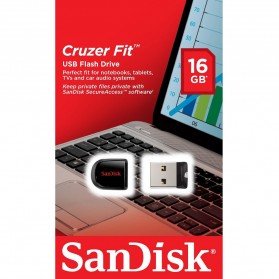 SanDisk Cruzer Fit USB Flash Drive CZ33 - 16GB - 6
