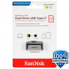SanDisk Ultra Dual USB Drive Type-C 256GB - SDDDC2-256G - Black - 1