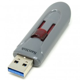 Sandisk Cruzer Glide USB 3.0 Flash Drive SDCZ600-016G - 16GB (Bulk Packing) - Gray/Red - 1