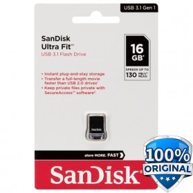 Sandisk Ultra Fit USB 3.1 Flashdisk 16GB - SDCZ430 - Black
