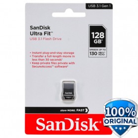 Sandisk Ultra Fit USB 3.1 Flashdisk 128GB - SDCZ430 - Black