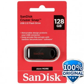 SanDisk Cruzer Snap USB Flashdisk 128GB - SDCZ62-128G - 1
