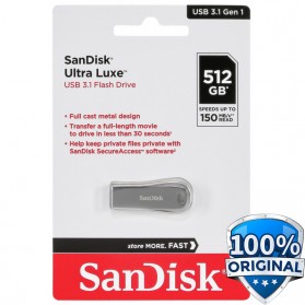 SanDisk Ultra Luxe USB Flashdisk USB 3.1 512GB - SDCZ74-512G - Silver