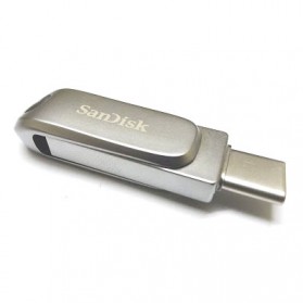 SanDisk Ultra Dual Drive Luxe USB Type C 3.1 Flashdisk 64GB - SDDDC4 - Silver - 2