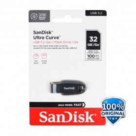 SanDisk Ultra Curve Flashdisk USB 3.2 32GB - SDCZ550 - Black