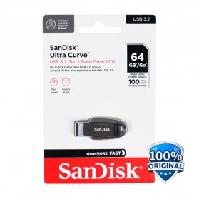 SanDisk Ultra Curve Flashdisk USB 3.2 64GB - SDCZ550 - Black