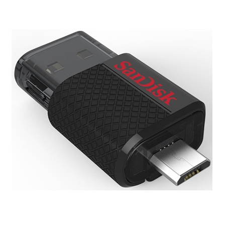 SanDisk Ultra Dual USB Drive 32GB - SDDD-032G - Black - JakartaNotebook.com