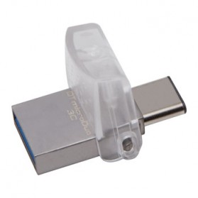Kingston DataTraveler microDuo 3C USB Type-C & USB 3.1 - 32GB - Silver - 2