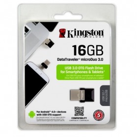 Kingston DataTraveler MicroDuo USB 3.0 Micro USB OTG 16GB - DTDUO3/16GB - Black - 5