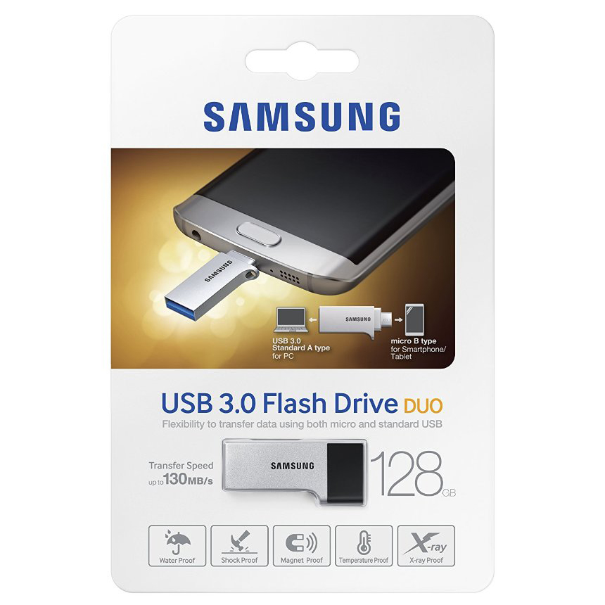 Samsung USB 3.0 Duo OTG Flash Drive 128GB - MUF-128CB 