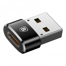 Baseus USB Type C Female to USB Adapter - CAAOTG-01 - Black - 5