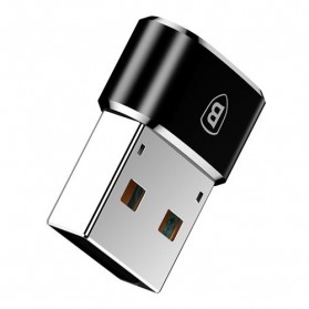 Baseus USB Type C Female to USB Adapter - CAAOTG-01 - Black - 6