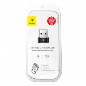 Baseus USB Type C Female to USB Adapter - CAAOTG-01 - Black - 10