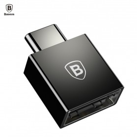 Baseus Exquisite USB Type-C Male to USB Female Adapter Converter 2.4A - CATJQ-B01 - Black