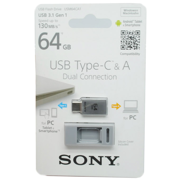 sony flashdisk otg usb type c 64gb usm64ca1 silver sony flashdisk otg usb type c 64gb usm64ca1 silver