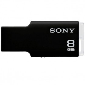Sony USM8GM MicroVault TINY Series USB Flash Drive - 8GB - Black - 1