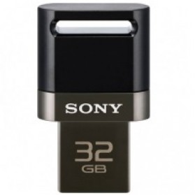 Sony USM32SA1 MicroVault USB Flash Drive OTG - 32GB - Black - 1