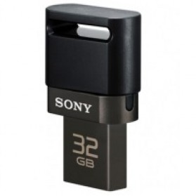 Sony USM32SA1 MicroVault USB Flash Drive OTG - 32GB - Black - 2
