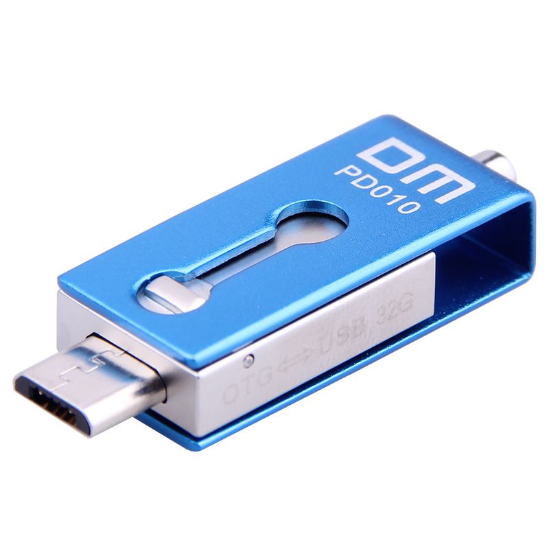 DM PD010 Mini Flashdisk with Micro USB OTG 16GB - Blue