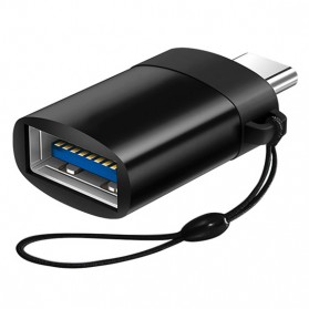 Robotsky USB Female to USB Type C OTG Adaptor - US154 - Black