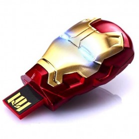 Iron Man Head USB 2.0 Flashdisk - 8GB - Red - 1
