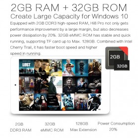 Chuwi HI8 Pro Dual OS Windows 10&Android Z8300 Type-C 2GB 32GB 8 Inch - White - 12