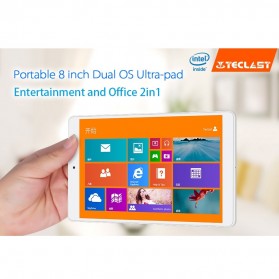Teclast X80HD Dual OS Windows 10 & Android 32GB 8 Inch HD Tablet PC - White - 3