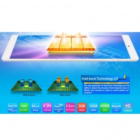 Teclast X80HD Dual OS Windows 10 & Android 32GB 8 Inch HD Tablet PC - White - 4