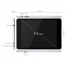 Teclast X89 Kindow Dual OS Windows 10 & Android 4.4 32GB 7.5 Inch HD Tablet PC - White - 10