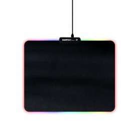 TaffGO Gaming Mouse Pad Glowing RGB LED High Precision 250 x 300 x 4mm - FGD-001 - Black