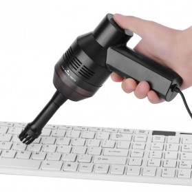 HONK Mini Vacuum Cleaner USB Pembersih Debu Keyboard - HK-6019 - Black