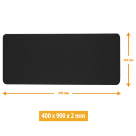 iAhead Gaming Mouse Pad XL RGB LED 300 x 900 x 4 mm - RGB-01/FGD-02 - Black - 5