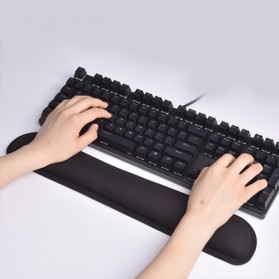 Sovawin Ergonomic Keyboard Wrist Rest Pad Support Memory Foam - SH-JPD - Black - 1