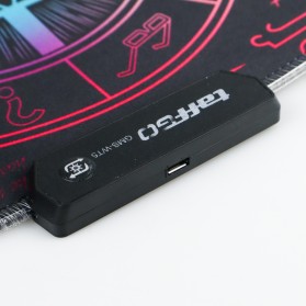 TaffGO Gaming Mouse Pad Illuminated LED RGB 350x250mm - GMS-WT5 - Black - 5