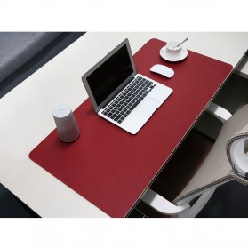BUBM Office Mouse Pad Desk Mat Bahan Kulit 45 x 90cm - BGZD-L - Black - 5