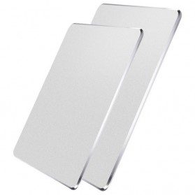 Metal Mouse Pad Rubber Feet (240 x 180 x 3mm) - 151210 - Silver - 1