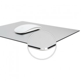 Metal Mouse Pad Rubber Feet (240 x 180 x 3mm) - 151210 - Silver - 2