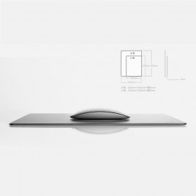 Metal Mouse Pad Rubber Feet (240 x 180 x 3mm) - 151210 - Silver - 6