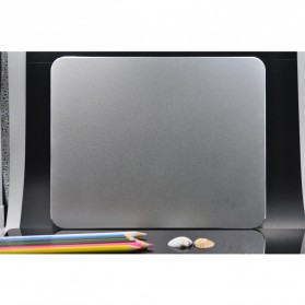 Metal Mouse Pad Rubber Feet (240 x 180 x 3mm) - 151210 - Silver - 9